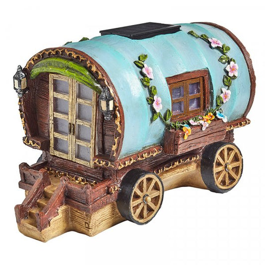 The Elvedon Collection Solar Powered Gypsy Rose Caravan