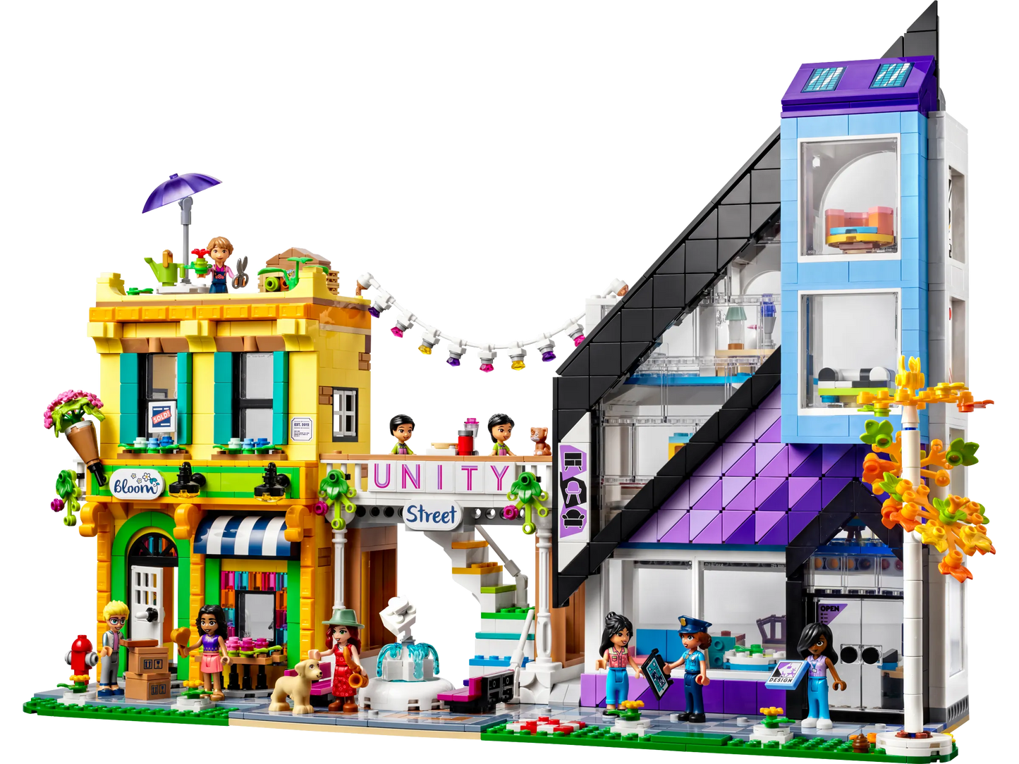 Lego Friends Downtown Flower & Design Stores 41732