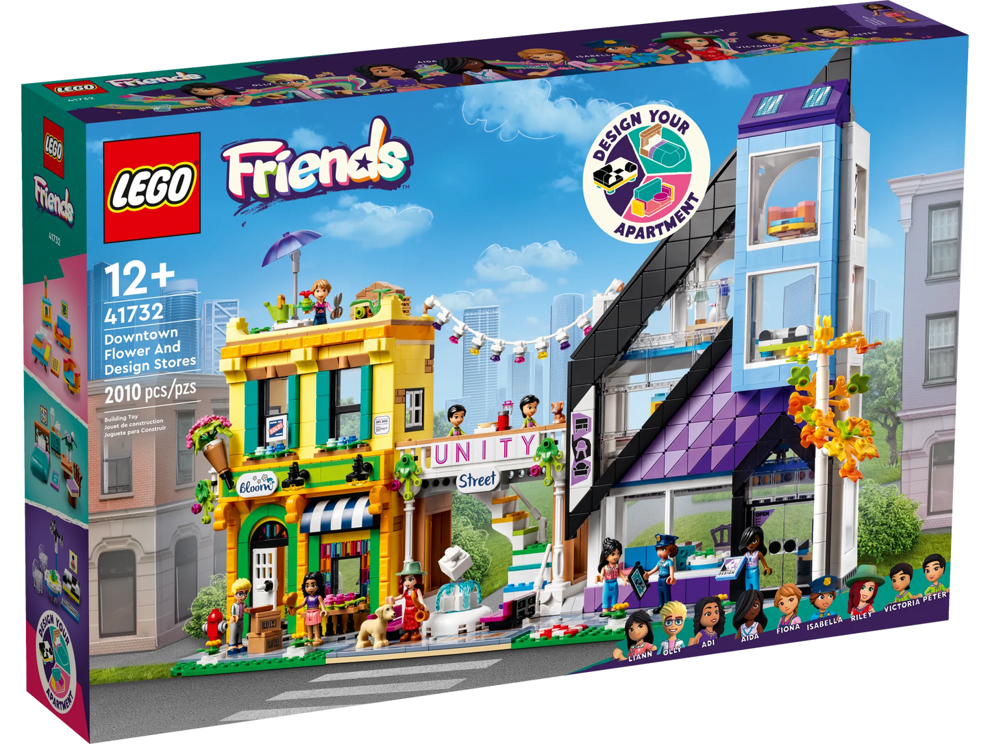 Lego Friends Downtown Flower & Design Stores 41732