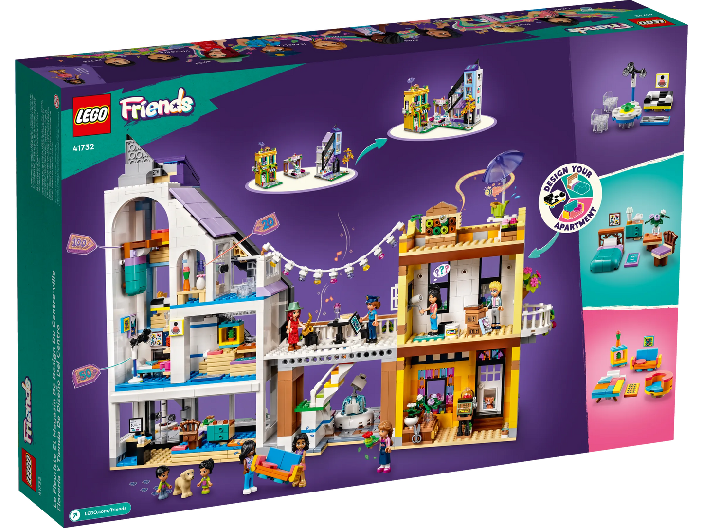 Lego Friends Downtown Flower & Design Stores 41732
