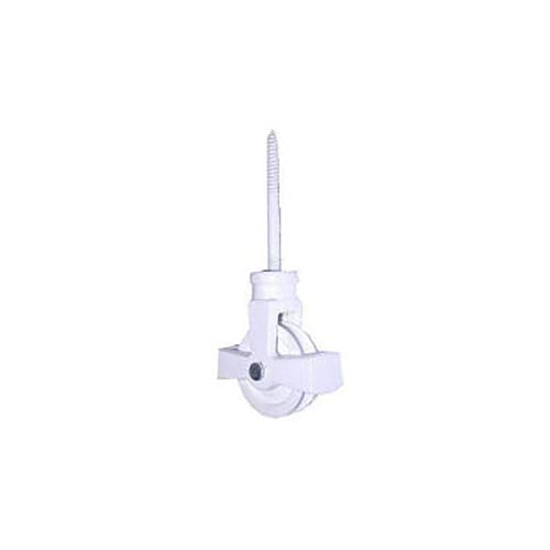 Perry Single Screw Cast Pulley with 44mm White Nylon Wheel
