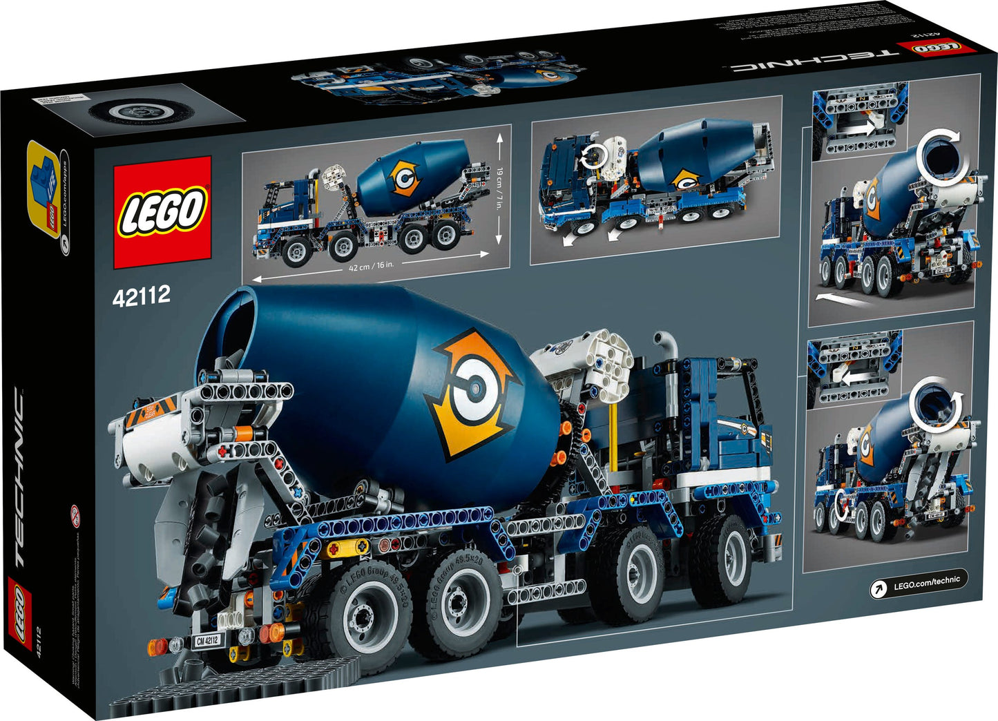 Lego Technic Concrete Mixer Truck 42112