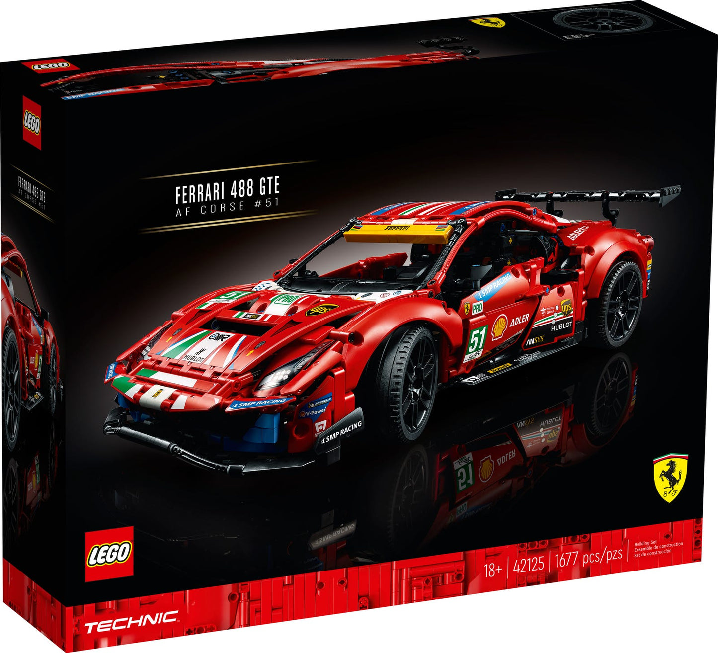 LEGO Technic Ferrari 488 GTE “AF Corse #51” 42125