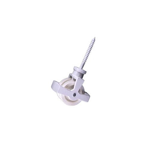 Perry Double Screw Cast Pulley with 44mm Nylon Wheel