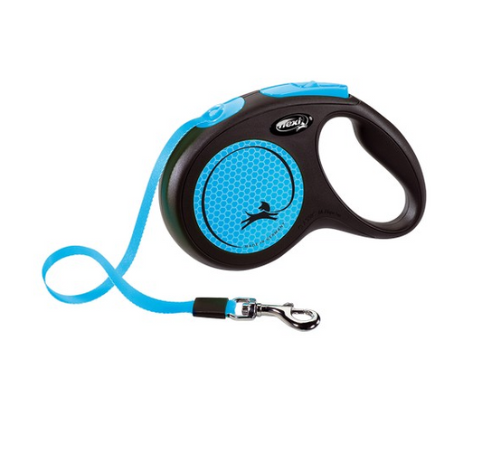 Flexi Lead New Neon Medium Tape 5m Blue