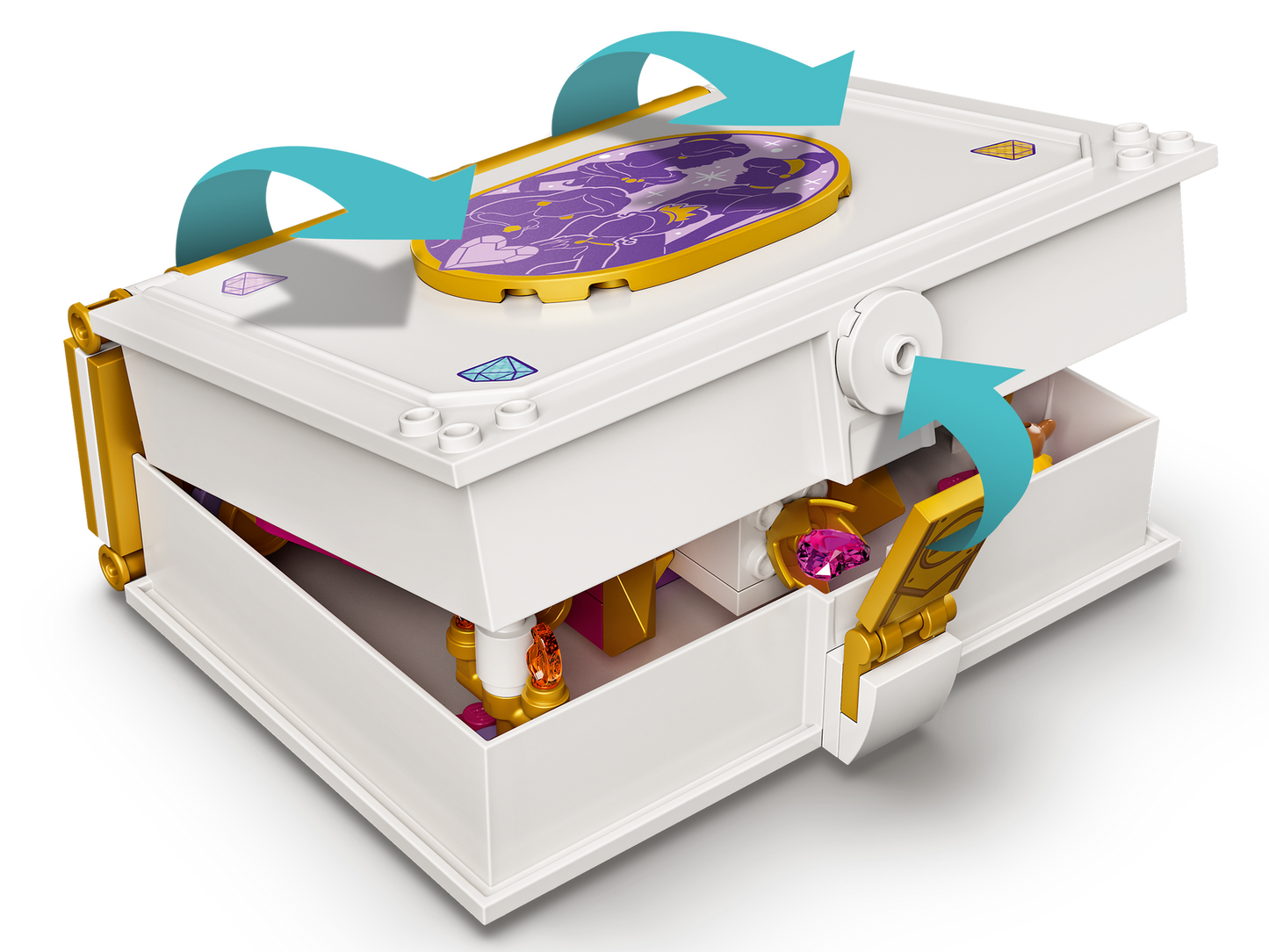 Lego Ariel, Belle, Cinderella & Tiana's Storybook Adventures 43193