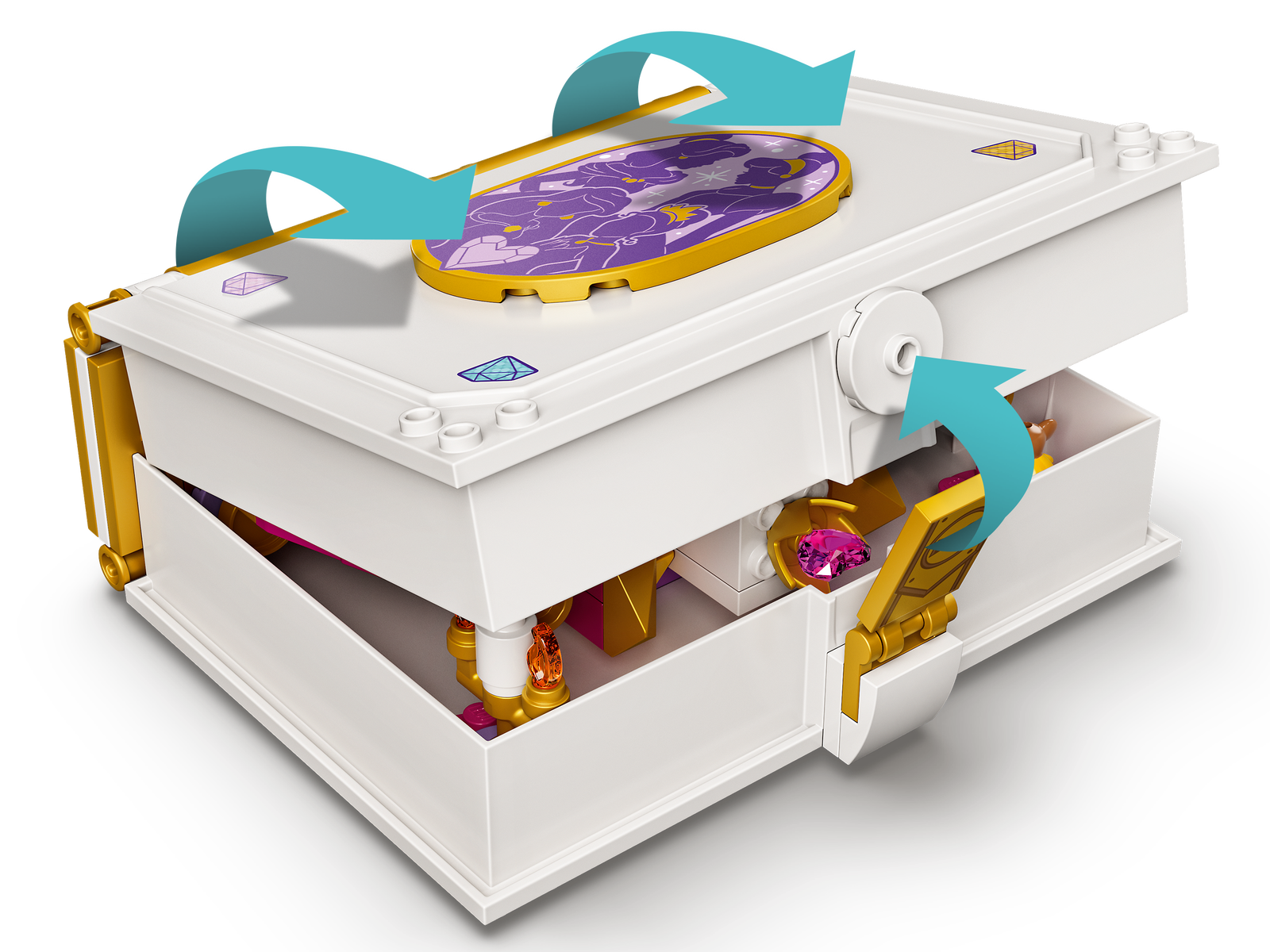 Lego Ariel, Belle, Cinderella & Tiana's Storybook Adventures 43193