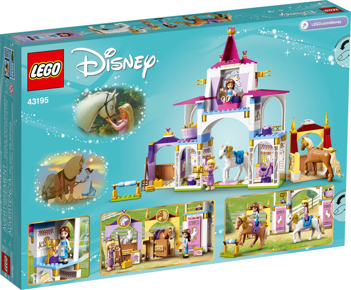 Lego Disney Princess Belle & Rapunzel's Royal Stables 43195