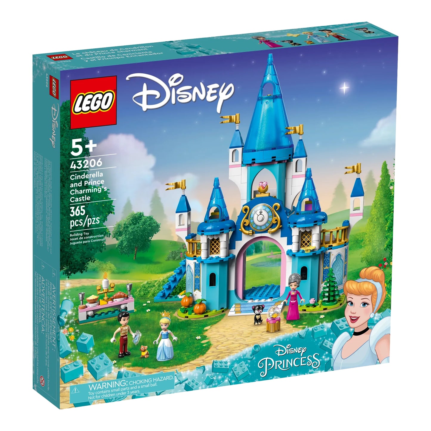 Lego Disney Cinderella & Prince Charming's Castle 43206