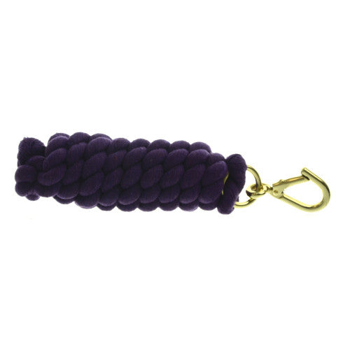 Hy Equestrian extra thick cotton lead rope with Wednesbury clip in various colours.