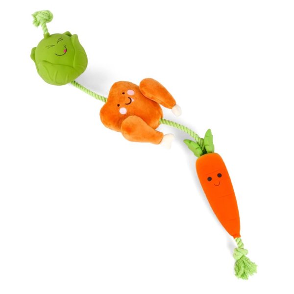 Zoon Tugga Chicken Dinner Dog Toy