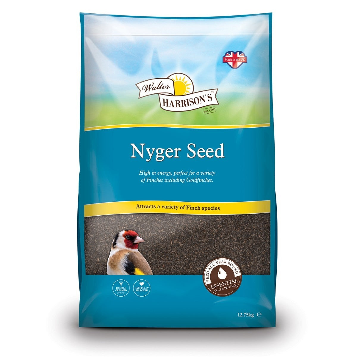 Walter Harrison's Nyger Seed Bird Feed 12.75kg