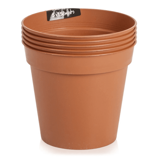 Sankey Flower Pots 5-Pack Terracotta 10cm