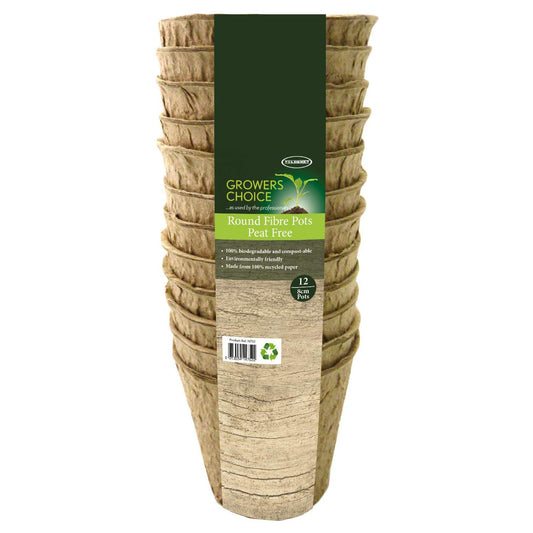 Tildenet Round Peat Free Pots 12 x 8cm