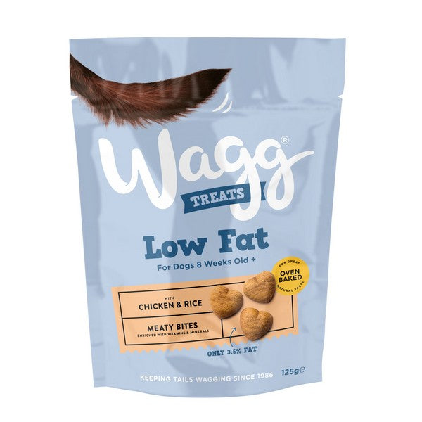 Wagg Low Fat Treats With Chicken & Rice 125g
