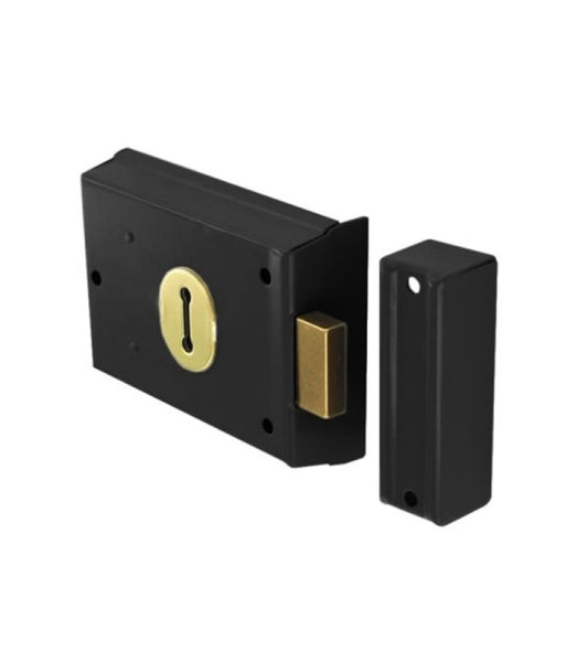 Securit Double Handed Rim Lock Grey 100mm