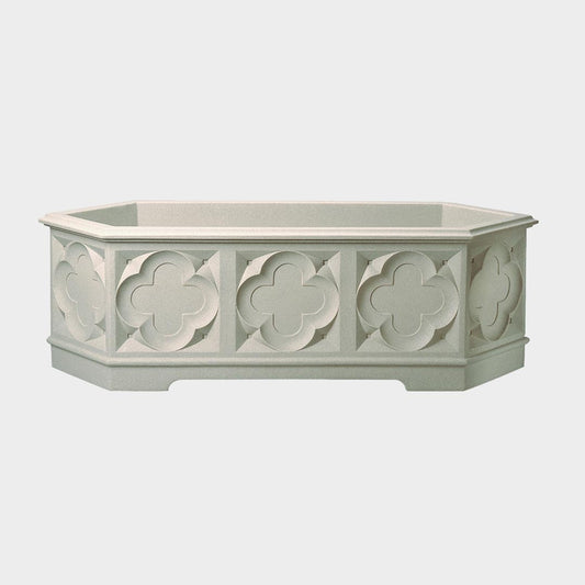 Stewart Gothic Plastic Trough White Stone 90 x 32 x 28cm