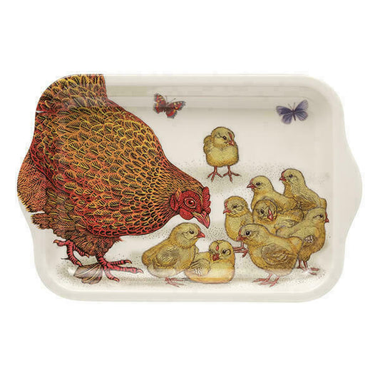 Chickens by Vanessa Lubach Small Melamine Tray