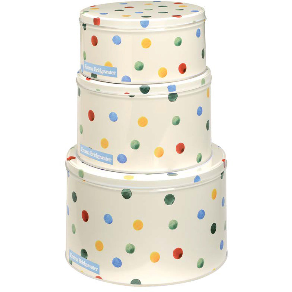 Emma Bridgewater Polka Dot Cake Tins Set 3