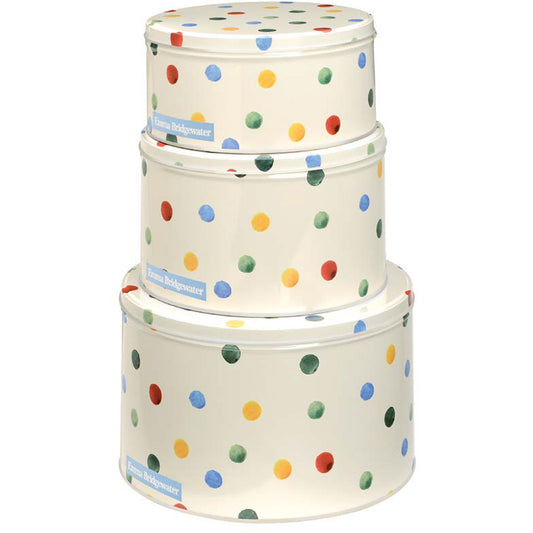Emma Bridgewater Polka Dot Cake Tins Set 3