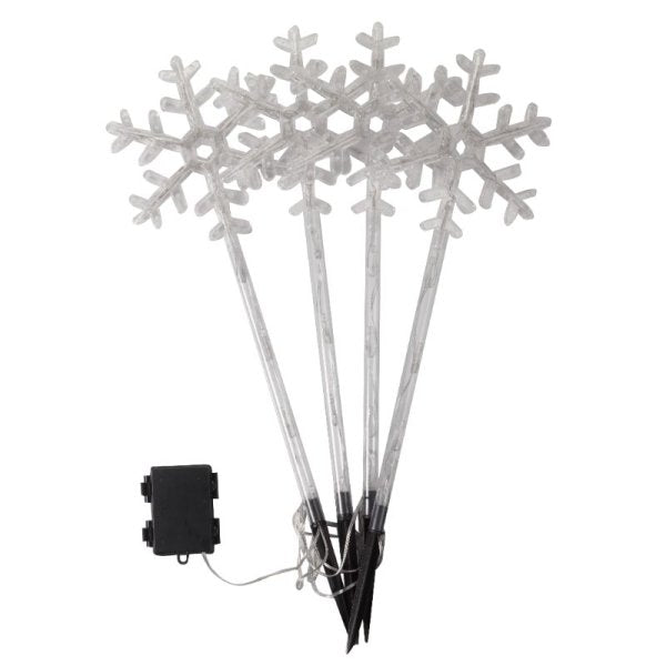 Three Kings SnowDecor Stakes Large - Set of 4 - Warm White