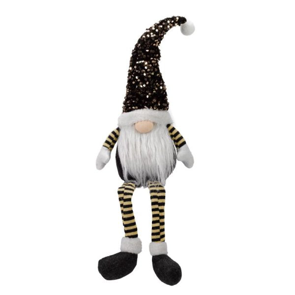Three Kings Seated GlamGonk Black & Gold Gonk