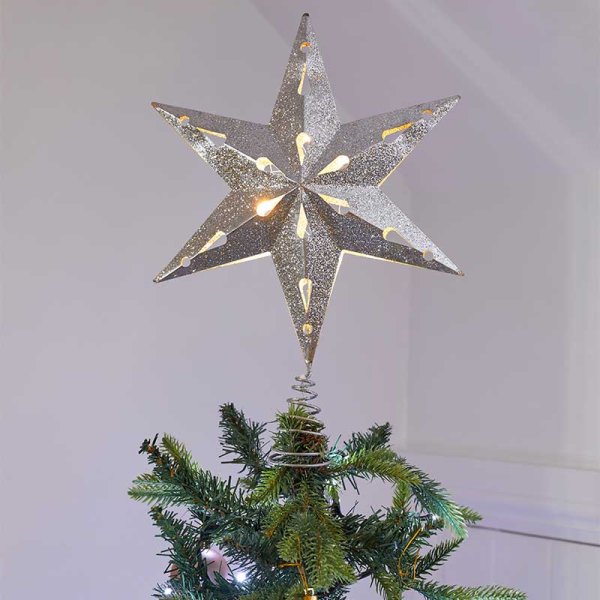 Three Kings Silver StarTopper Decoration