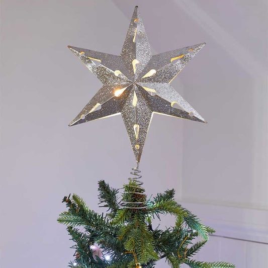 Three Kings Silver StarTopper Decoration