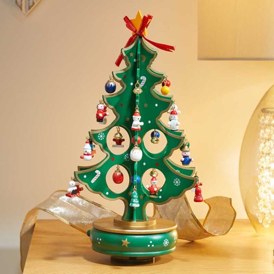 Three Kings Musical Spinning DecoTree Traditional