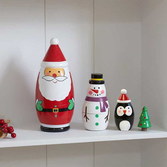 Three Kings Santa's Secret 4 in 1 Festive Figurines
