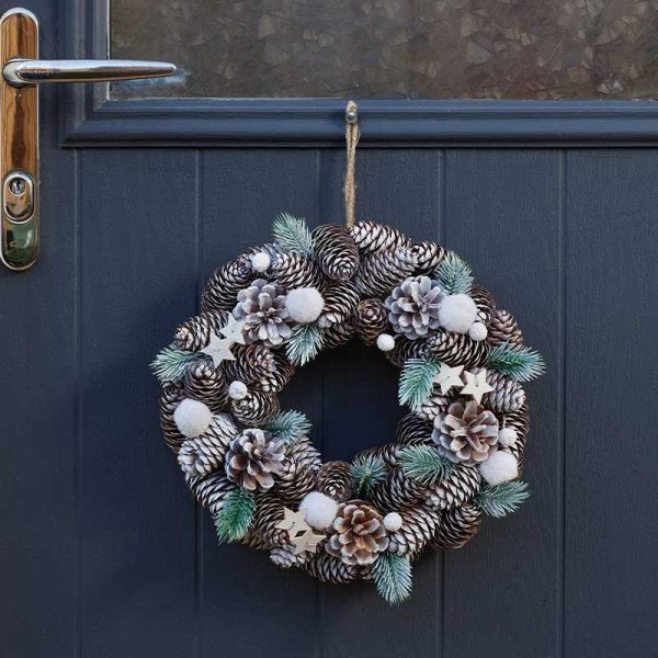 Three Kings FrostPine Wreath 30cm