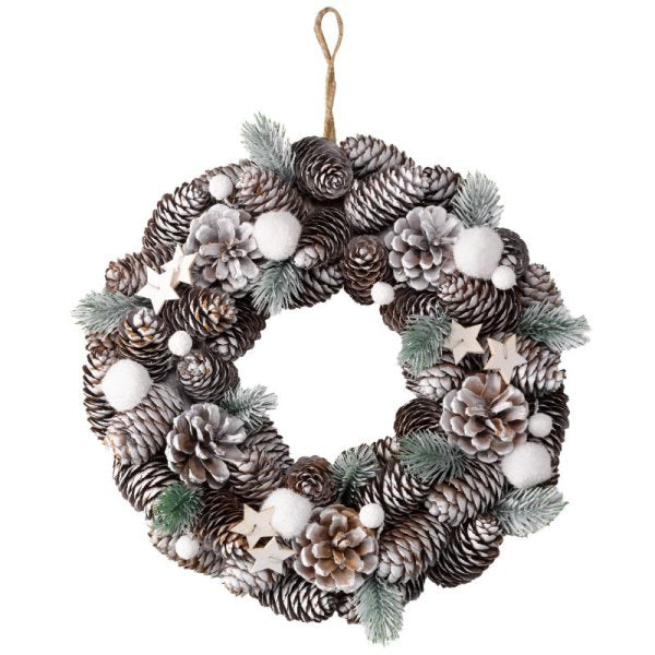Three Kings FrostPine Wreath 30cm