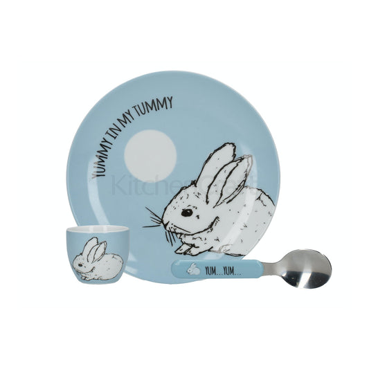 Creative Tops Into The Wild Little Explorer Bunny 3 Piece Breakfast Set
