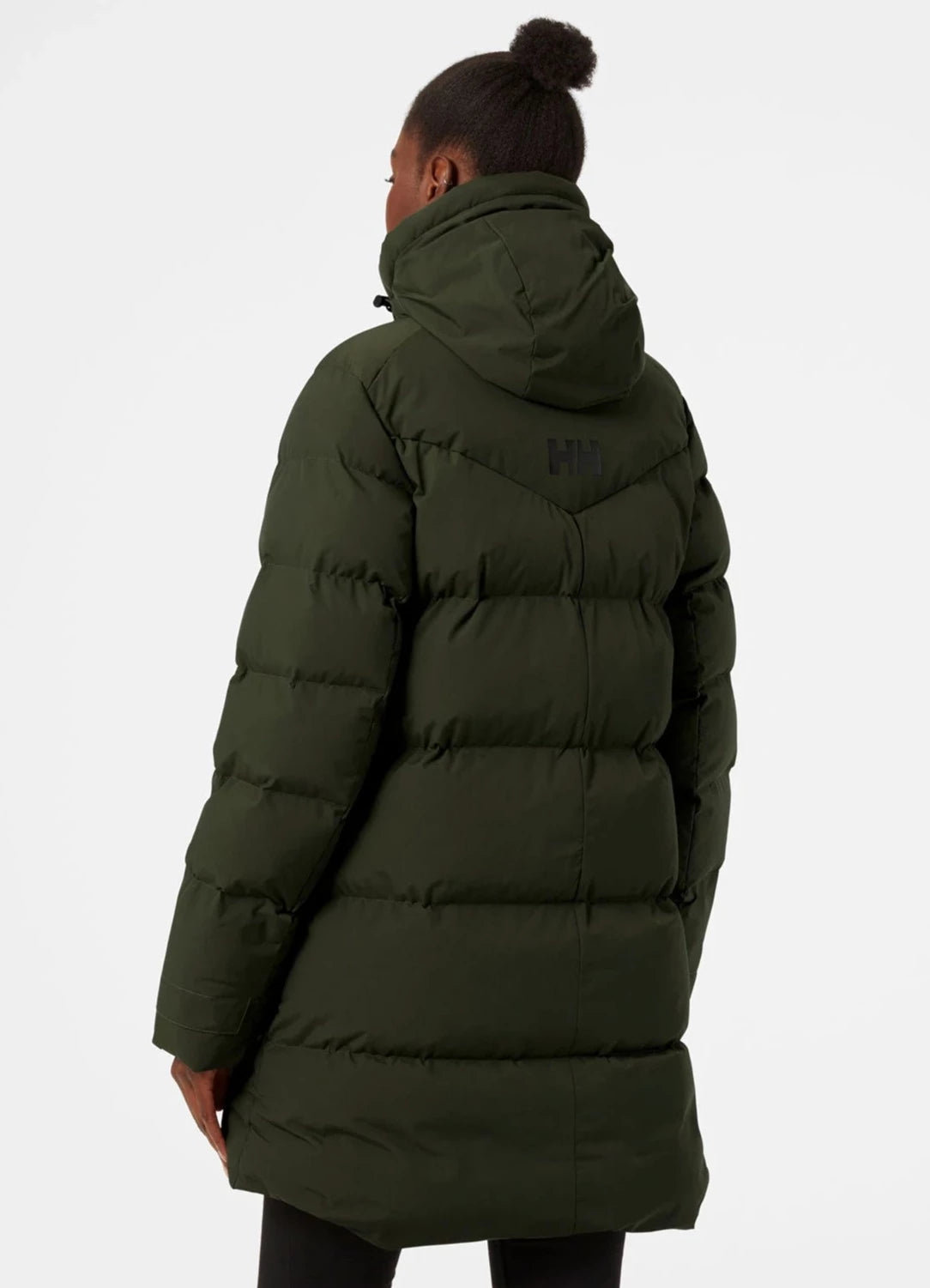 Long sales puffy parka