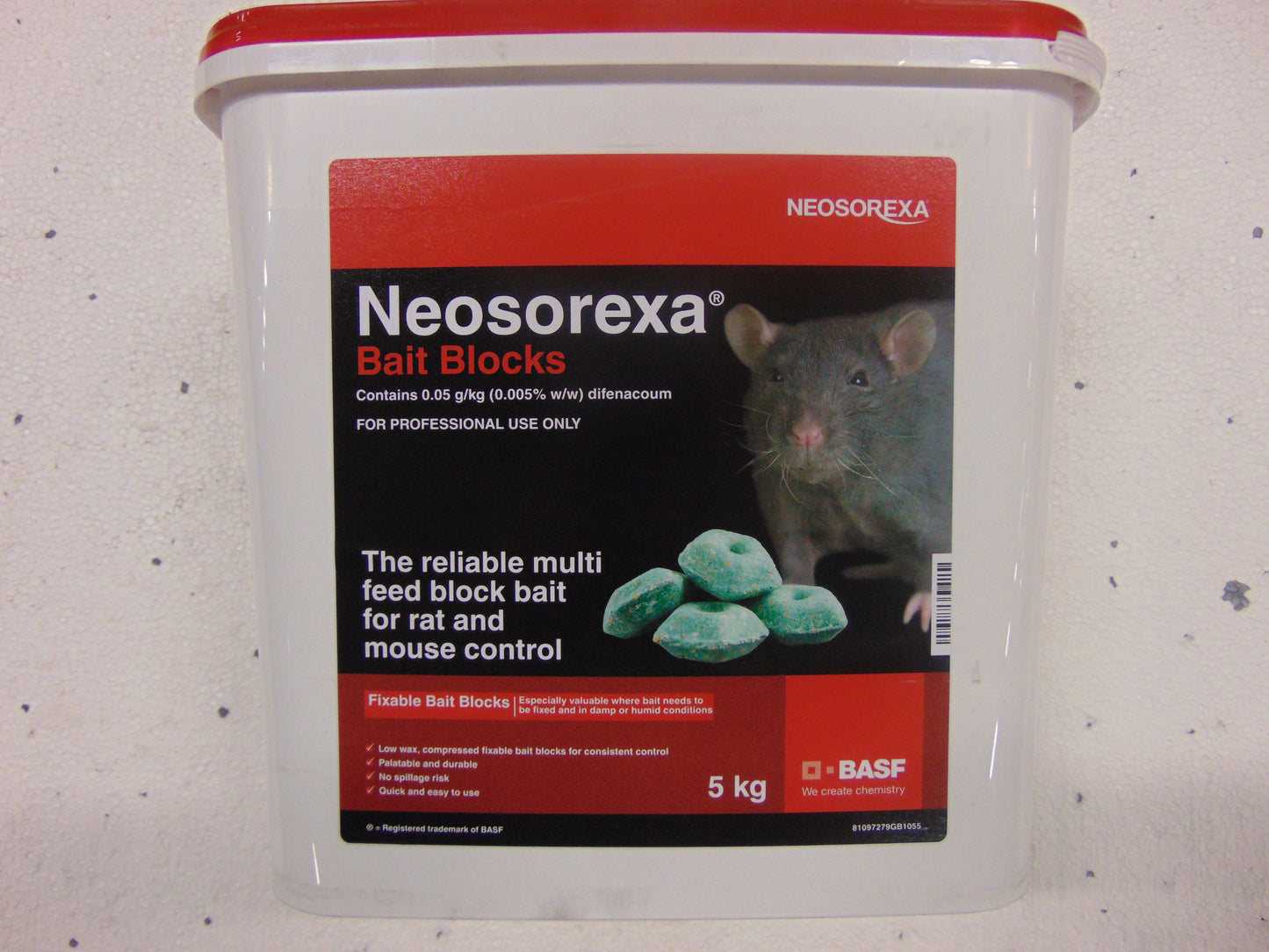 Neosorexa Rat Bait Blocks With A Hole 5kg