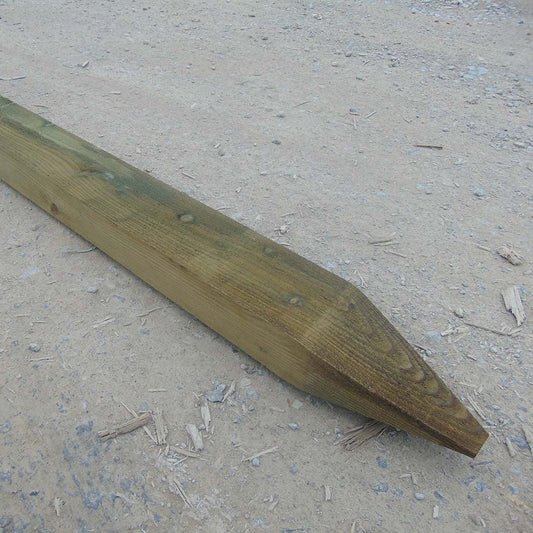 Tanalised Wooden Fence Post 6' x 5" x 3" - 15 Year