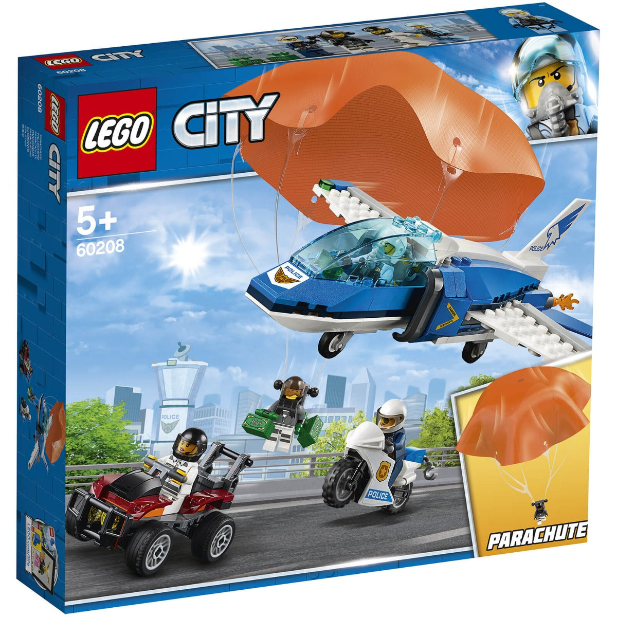 LEGO City Sky Police Parachute Arrest 60208