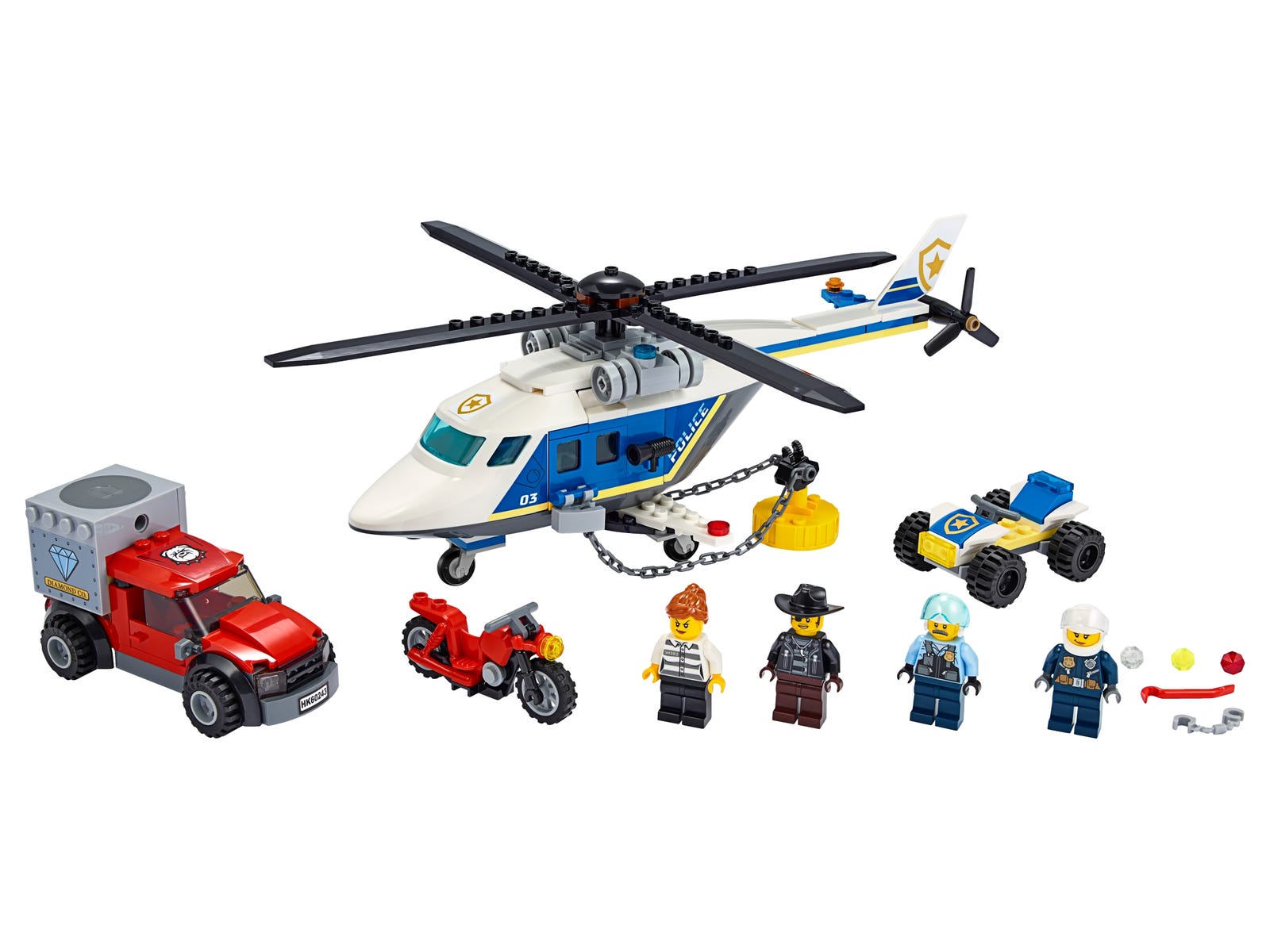Lego City Police Helicopter Chase 60243