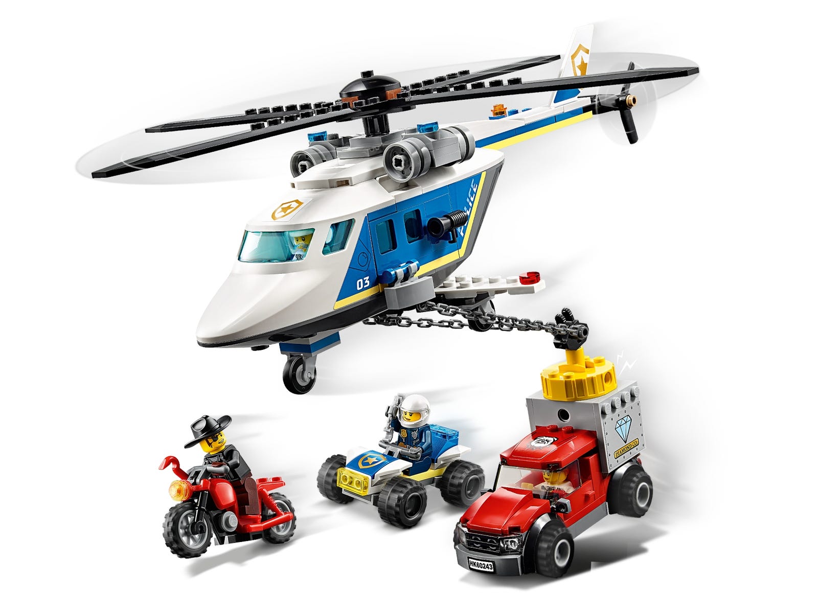 Lego City Police Helicopter Chase 60243