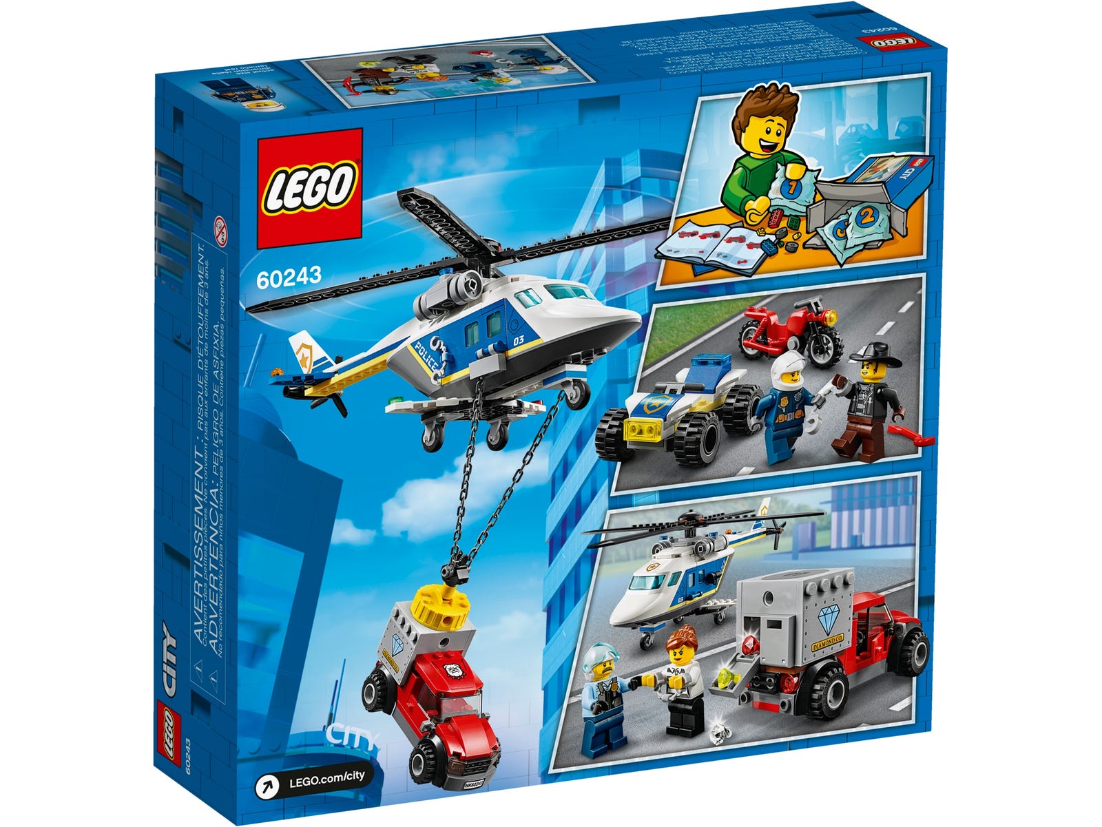 Lego City Police Helicopter Chase 60243