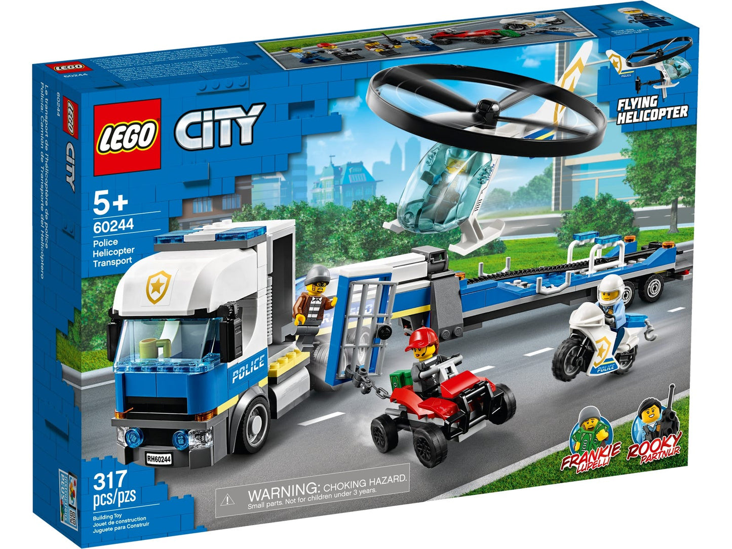 Lego City Police Helicopter Transport 60244