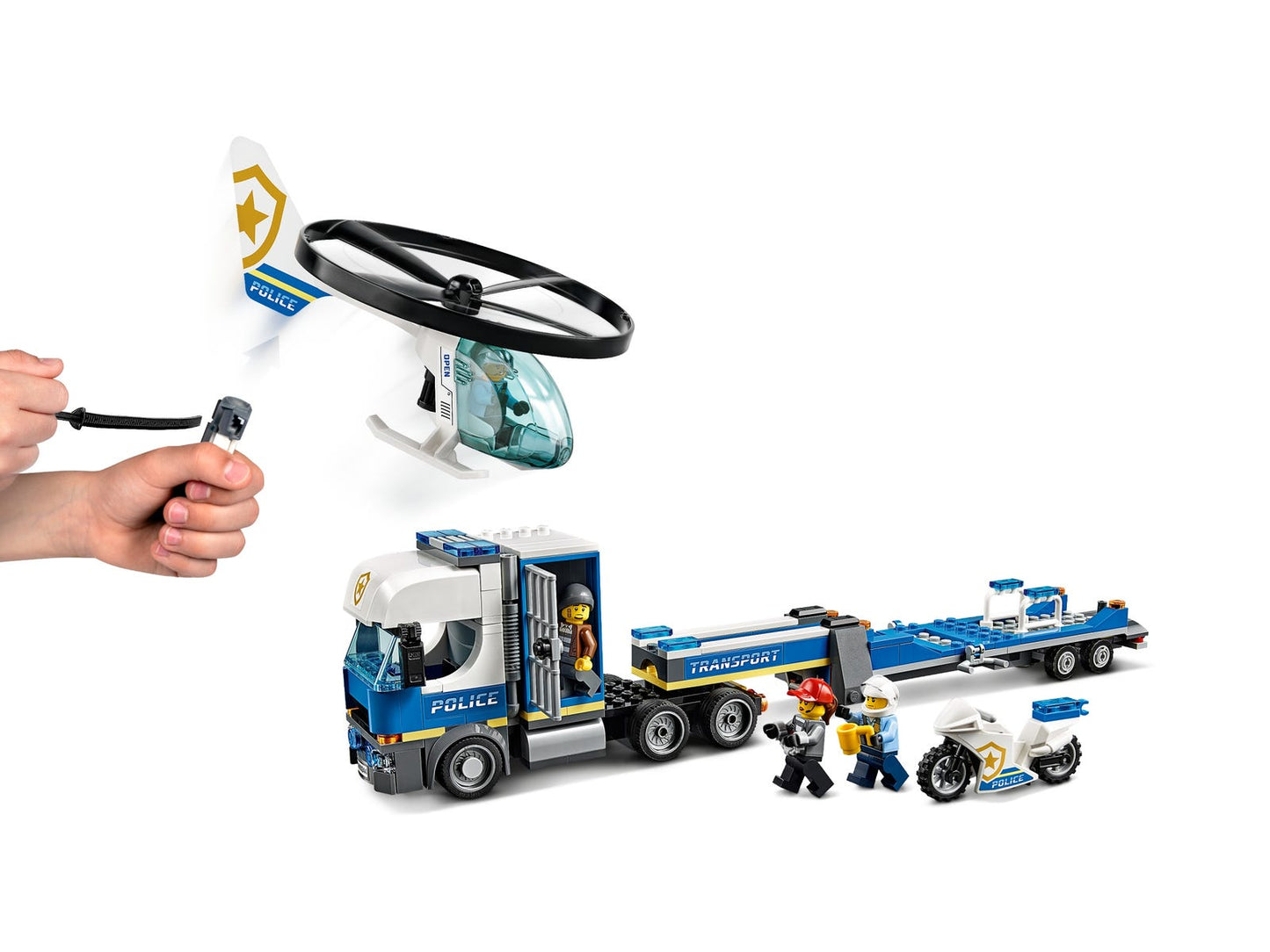 Lego City Police Helicopter Transport 60244