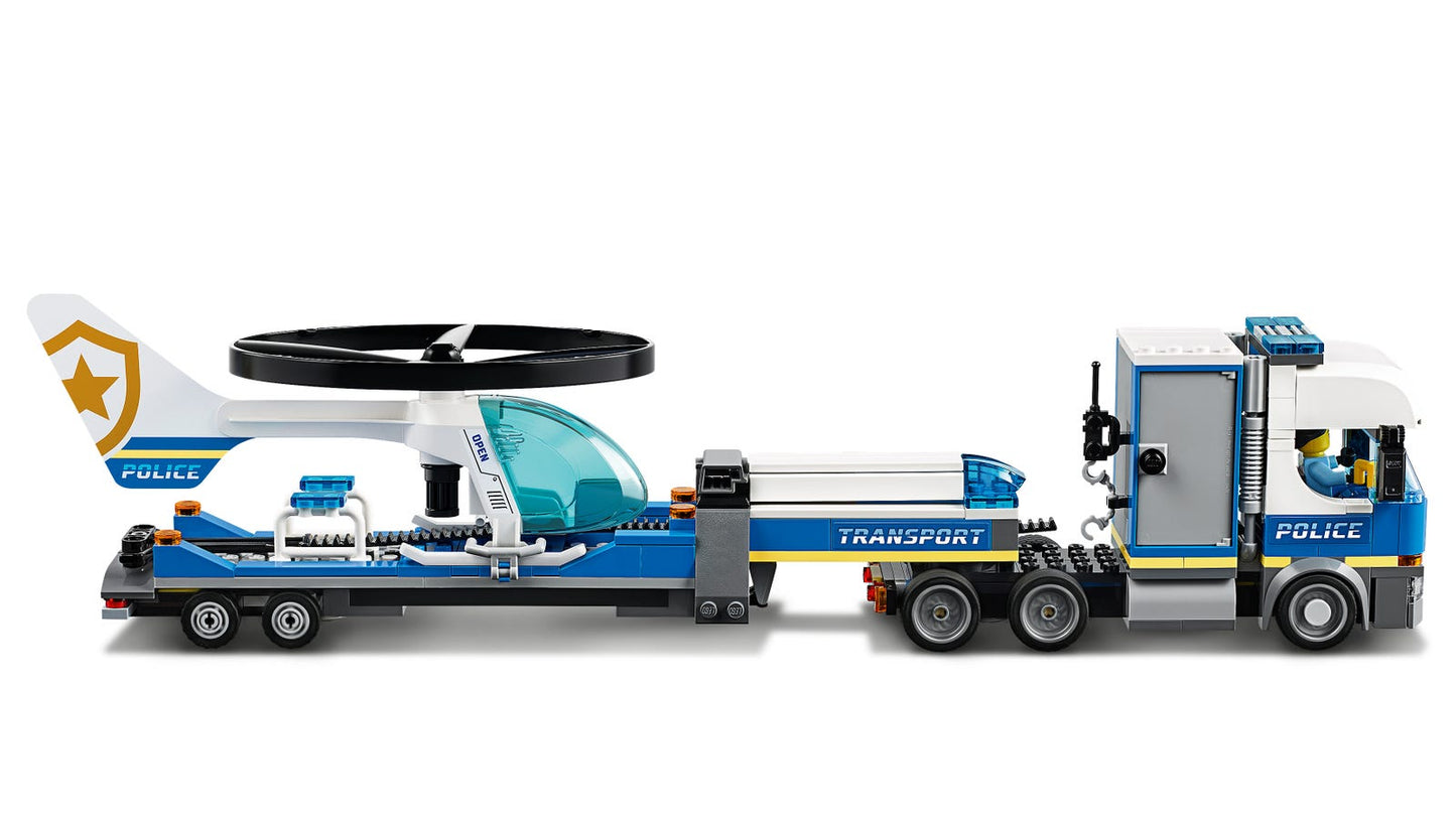 Lego City Police Helicopter Transport 60244
