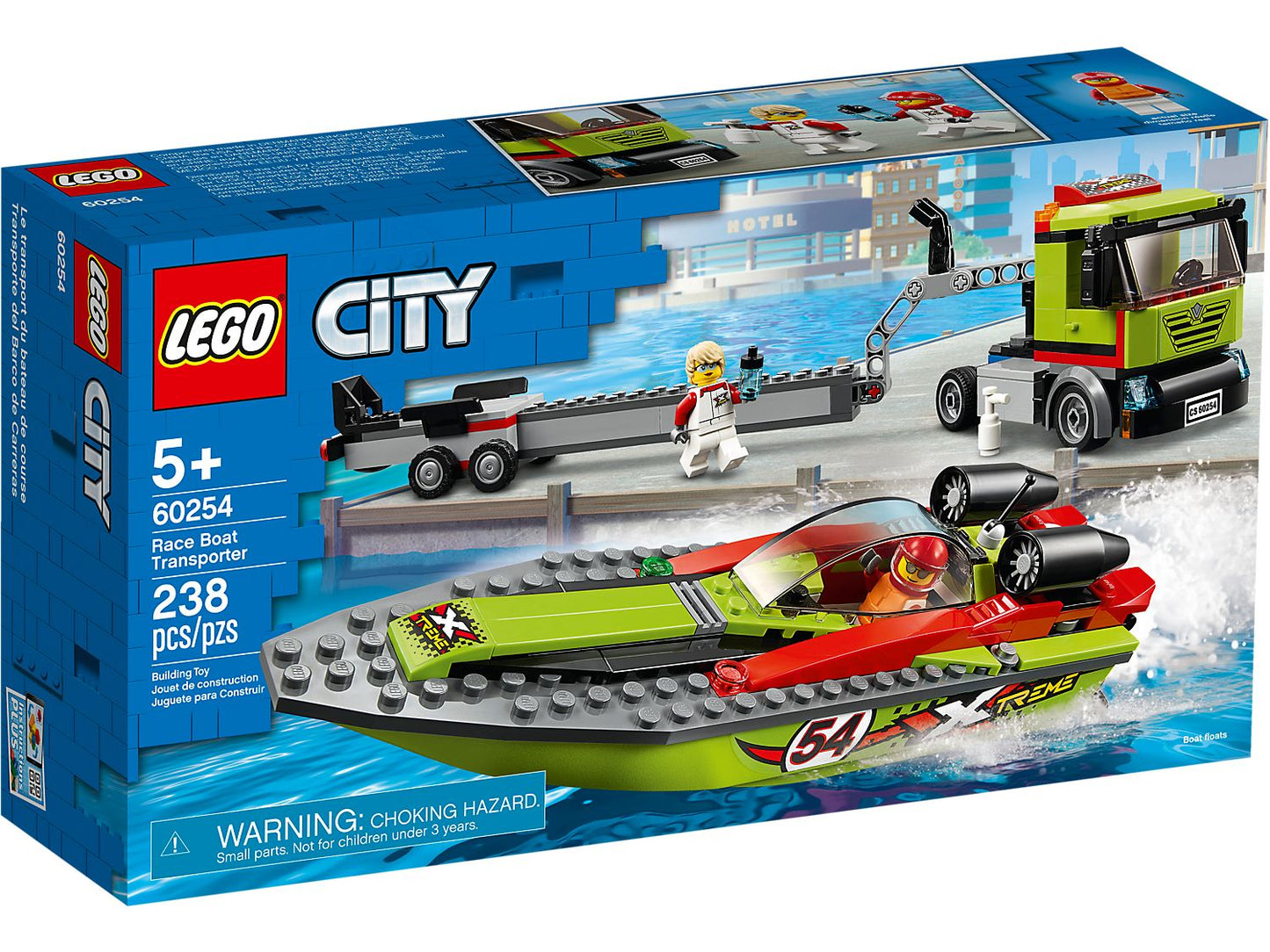LEGO City Race Boat Transporter 60254