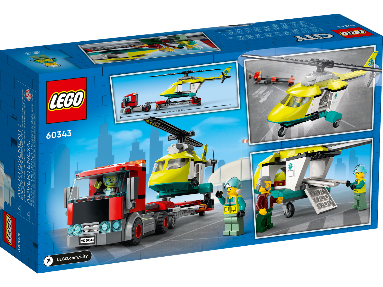 LEGO City Rescue Helicopter Transport 60343