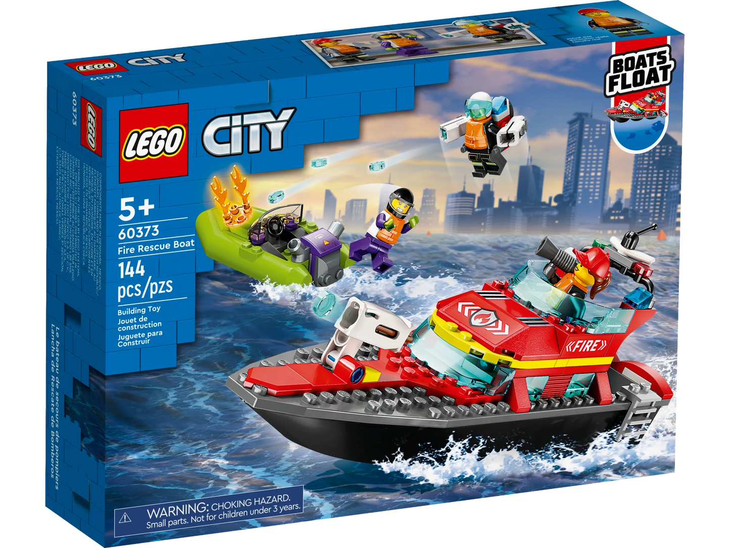 Lego City Fire Rescue Boat 60373