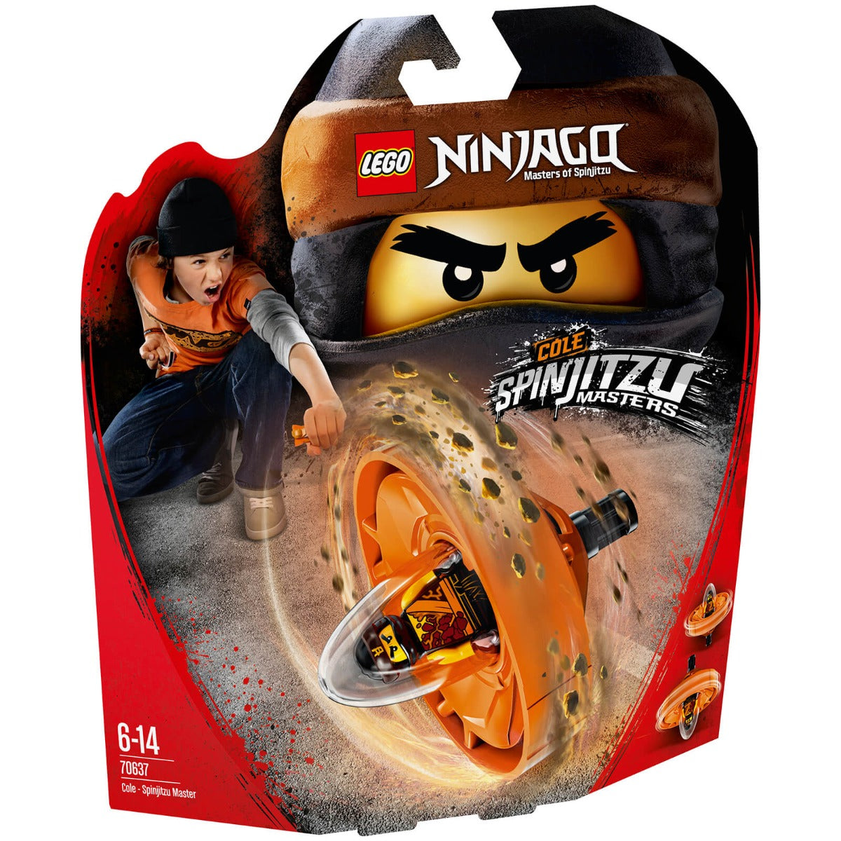 Lego Ninjago Movie Cole Spinjitzu Master 70637