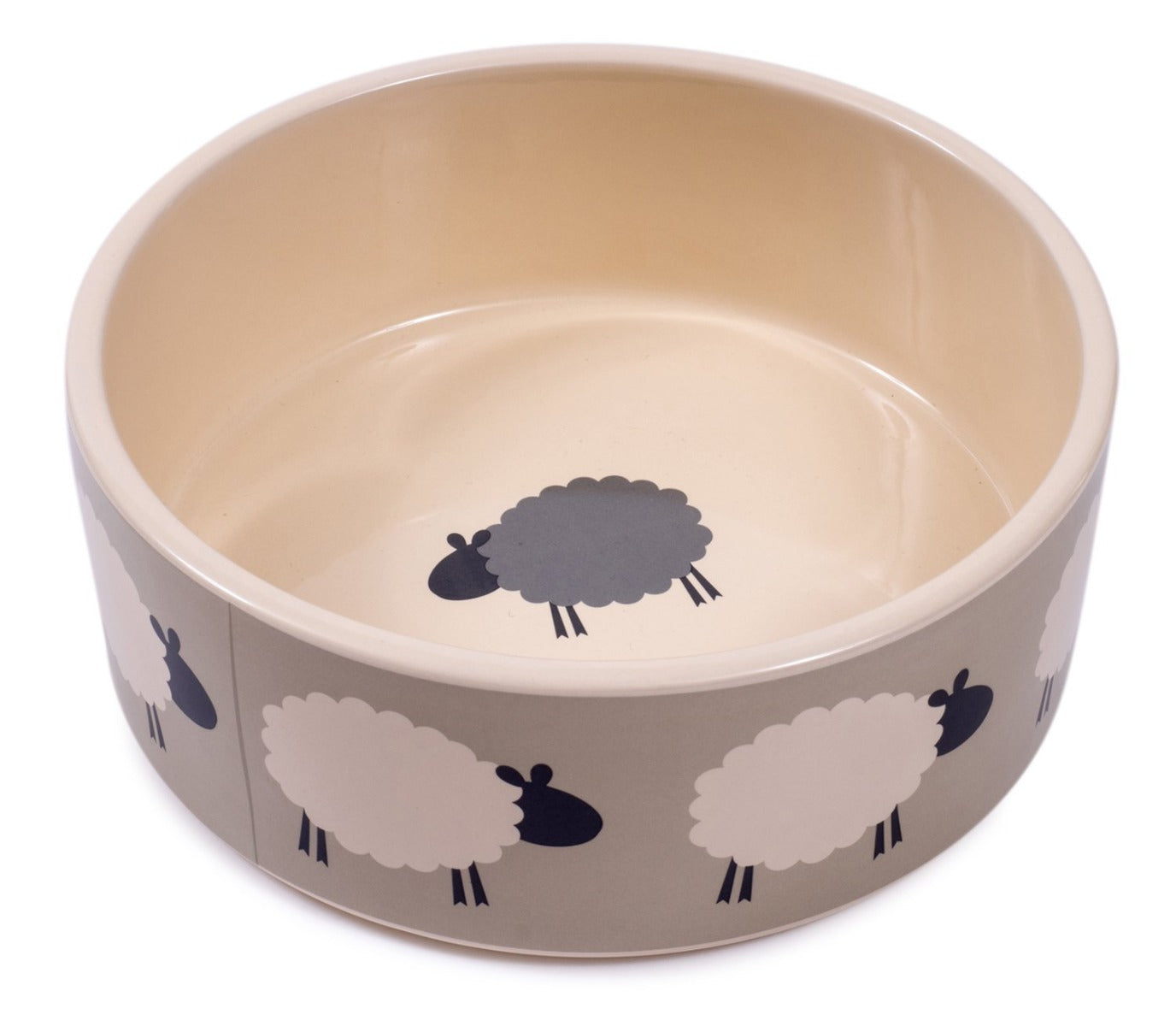 Petface Sheep Print Ceramic Bowl 20cm