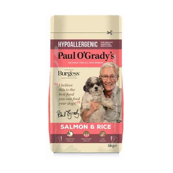 Paul O'Grady's Hypoallergenic Salmon & Rice Dog Food 12.5kg
