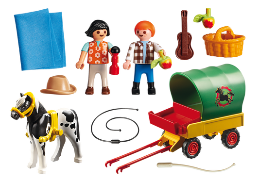 Playmobil Country Picnic With Pony Wagon 6948